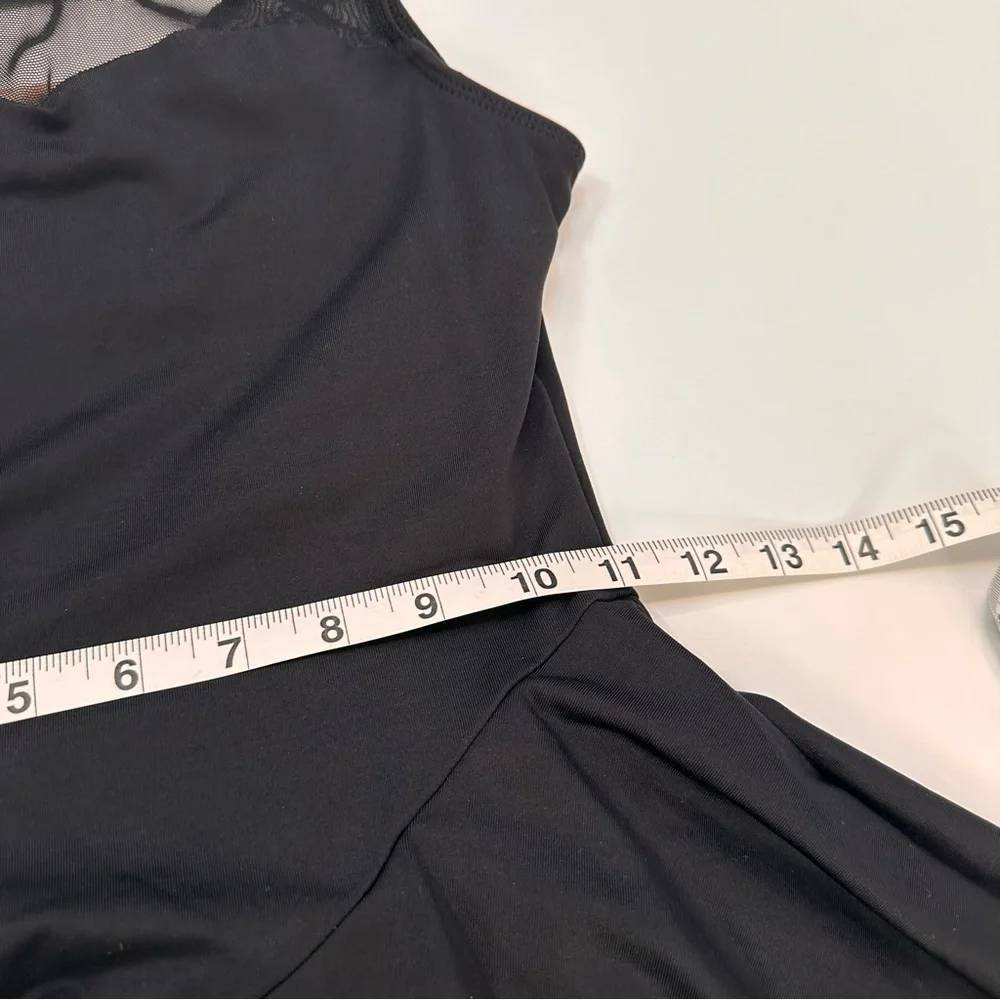 Motionwear Black Layered Kids Figure Skating Dance Dress Size Large (12-14)